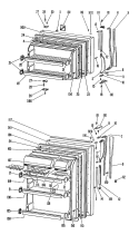 Section Diagram and Parts List for TBX20DGCR  General Electric Refrigerator