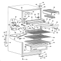Section Diagram and Parts List for TB15SGER  General Electric Refrigerator