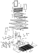 Section Diagram and Parts List for TBX18AHCR  General Electric Refrigerator