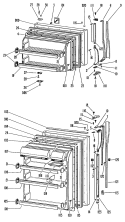 Section Diagram and Parts List for TBX18KHCR  General Electric Refrigerator
