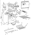 Section Diagram and Parts List for TBX18LHCR  General Electric Refrigerator