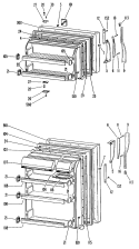 Section Diagram and Parts List for TBFP16SJCR  General Electric Refrigerator