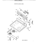 Part Location Diagram of WB62X5468 GE RANGETOP & GLASS Assembly White