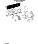 BACKSPLASH ASM. Diagram and Parts List for DDC4492AGL  General Electric Dryer
