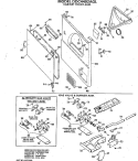 CABINET FRONT ASM. Diagram and Parts List for DDC4492AGL  General Electric Dryer