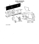 BACKSPLASH ASM. Diagram and Parts List for DDC6000FBL  General Electric Dryer