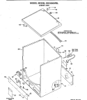 CABINET ASM. Diagram and Parts List for DDC6000FBL  General Electric Dryer