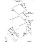 CABINET ASM. Diagram and Parts List for DDC6000MAL  General Electric Dryer