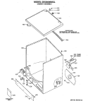 CABINET ASSEMBLY Diagram and Parts List for DDC6000MCL  General Electric Dryer