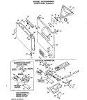 CABINET FRONT ASSEMBLY Diagram and Parts List for DDC6000MCL  General Electric Dryer