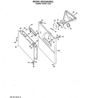CABINET FRONT ASM. Diagram and Parts List for DDC5000MCL  General Electric Dryer