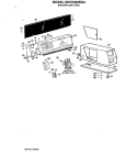 BACKSPLASH ASM. Diagram and Parts List for DDC5000MAL  General Electric Dryer