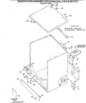 CABINET ASM. Diagram and Parts List for DDC4492AEL  General Electric Dryer