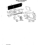 BACKSPLASH ASM. Diagram and Parts List for DDC4492AFL  General Electric Dryer