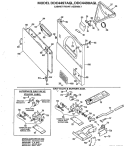 CABINET FRONT ASSEMBLY Diagram and Parts List for DDC4498AGL  General Electric Dryer