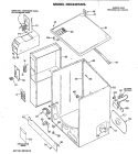 Section Diagram and Parts List for DDC4497AHL  General Electric Dryer