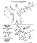 CABINET FRONT ASSEMBLY Diagram and Parts List for DDC4497AHL  General Electric Dryer