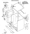 Section Diagram and Parts List for DDC4408AHL  General Electric Dryer