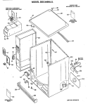 Section Diagram and Parts List for DDC4498AJL  General Electric Dryer