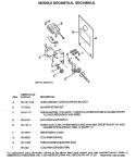 Section Diagram and Parts List for DDC4498AJL  General Electric Dryer
