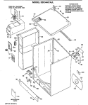 Section Diagram and Parts List for DDC4407AJL  General Electric Dryer
