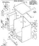 Section Diagram and Parts List for DDC4407AJL  General Electric Dryer