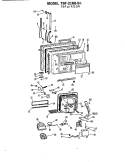 Section Diagram and Parts List for TBF21RBBL  General Electric Refrigerator