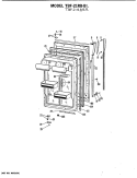 Section Diagram and Parts List for TBF21RBBL  General Electric Refrigerator