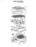 Section Diagram and Parts List for TBF21RBBL  General Electric Refrigerator