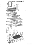 Section Diagram and Parts List for TBX-18KGCR  General Electric Refrigerator