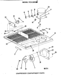 Section Diagram and Parts List for TCX-20ZKC  General Electric Freezer