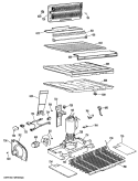 Section Diagram and Parts List for CTX25DKEL  Hotpoint Refrigerator