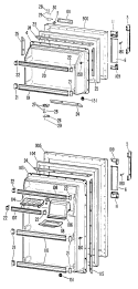 Section Diagram and Parts List for CTF17PBDL  Hotpoint Refrigerator