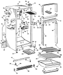 Section Diagram and Parts List for CTF15CBDL  Hotpoint Refrigerator