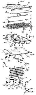 Section Diagram and Parts List for CTF15CBDL  Hotpoint Refrigerator