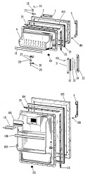 Section Diagram and Parts List for CTA12CBDR  Hotpoint Refrigerator