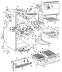 Section Diagram and Parts List for CTF19GBMR  Hotpoint Refrigerator