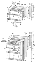 Section Diagram and Parts List for CTF22GCCR  Hotpoint Refrigerator