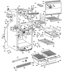 Section Diagram and Parts List for CTF19ECCR  Hotpoint Refrigerator