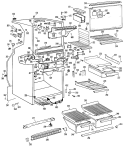 Section Diagram and Parts List for CTX20EGCR  Hotpoint Refrigerator