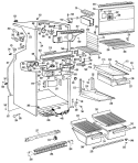 Section Diagram and Parts List for CTX20GGCR  Hotpoint Refrigerator