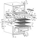 Section Diagram and Parts List for CTA13CGEL  Hotpoint Refrigerator