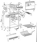 Section Diagram and Parts List for CTX18LHCR  Hotpoint Refrigerator