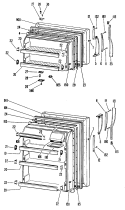 Section Diagram and Parts List for CTF14CKC  Hotpoint Refrigerator
