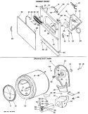 CABINET FRONT Diagram and Parts List for DRB2885MAL  General Electric Dryer