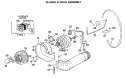 BLOWER & DRIVE ASSEMBLY Diagram and Parts List for DRB2885MAL  General Electric Dryer
