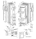 DOORS Diagram and Parts List for CST25GRYDAA  Hotpoint Refrigerator