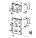 DOORS Diagram and Parts List for CTX16FAYAAD  Hotpoint Refrigerator