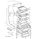 Part Location Diagram of WR17X10183 GE FRAME Assembly PAN