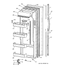 FRESH FOOD DOOR Diagram and Parts List for TPG21PRBAWW  General Electric Refrigerator